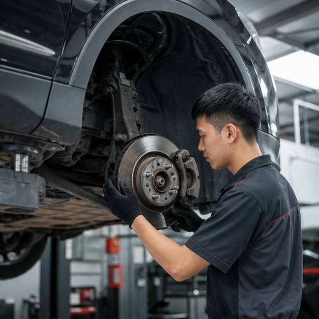 Kiểm tra phanh và gầm xe