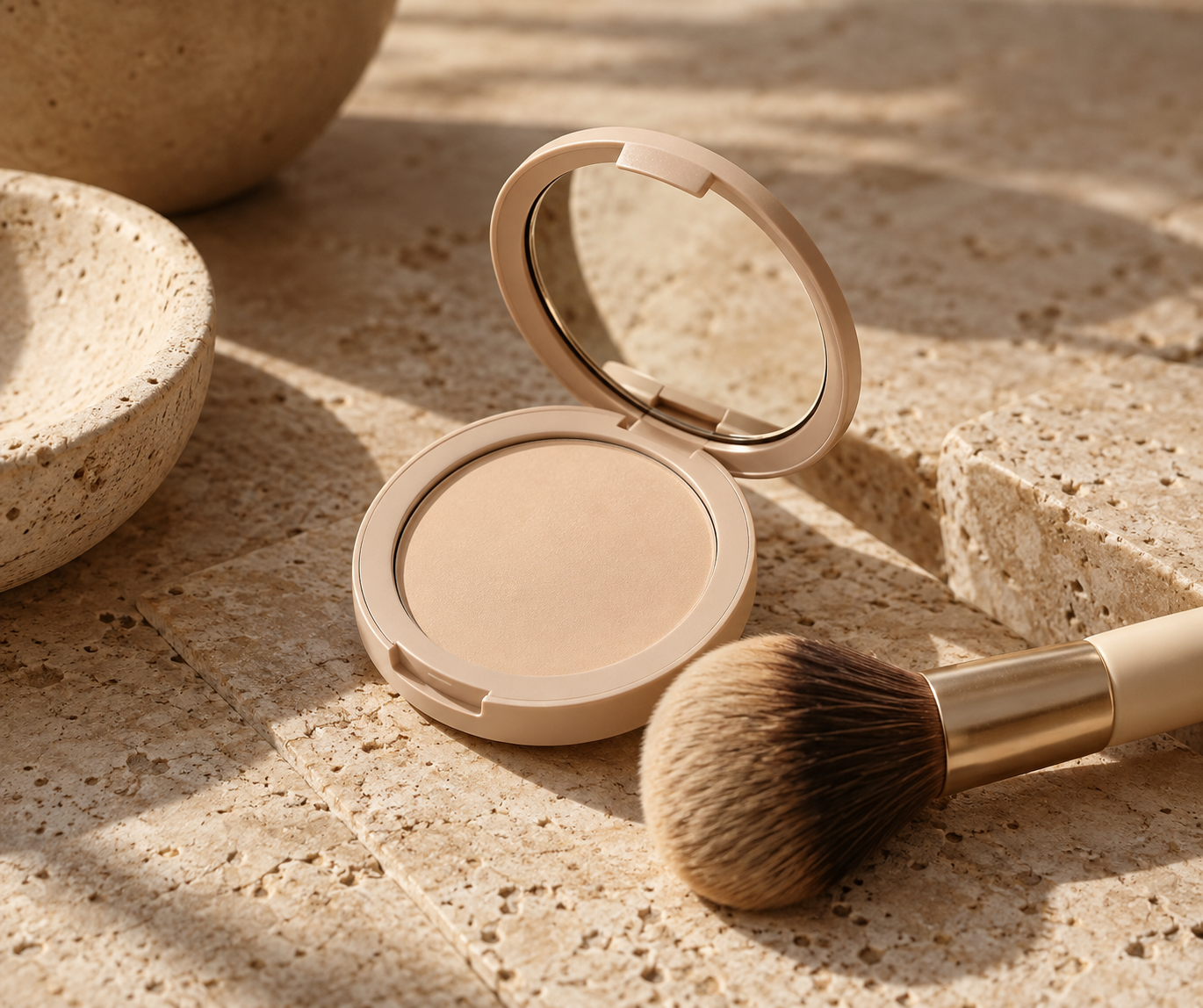 Phấn phủ Soft Matte Compact cùng cọ