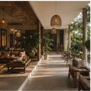 Sảnh đón An Nhiên Retreat