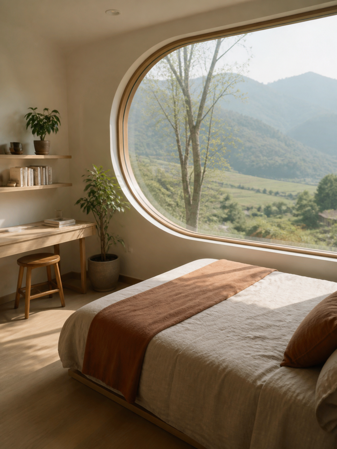 Phòng Window Nest với cửa sổ lớn tại Mây Nest