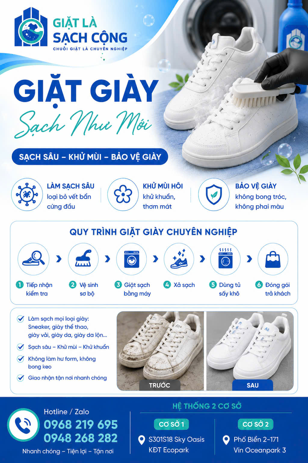 Giặt là sạch cộng