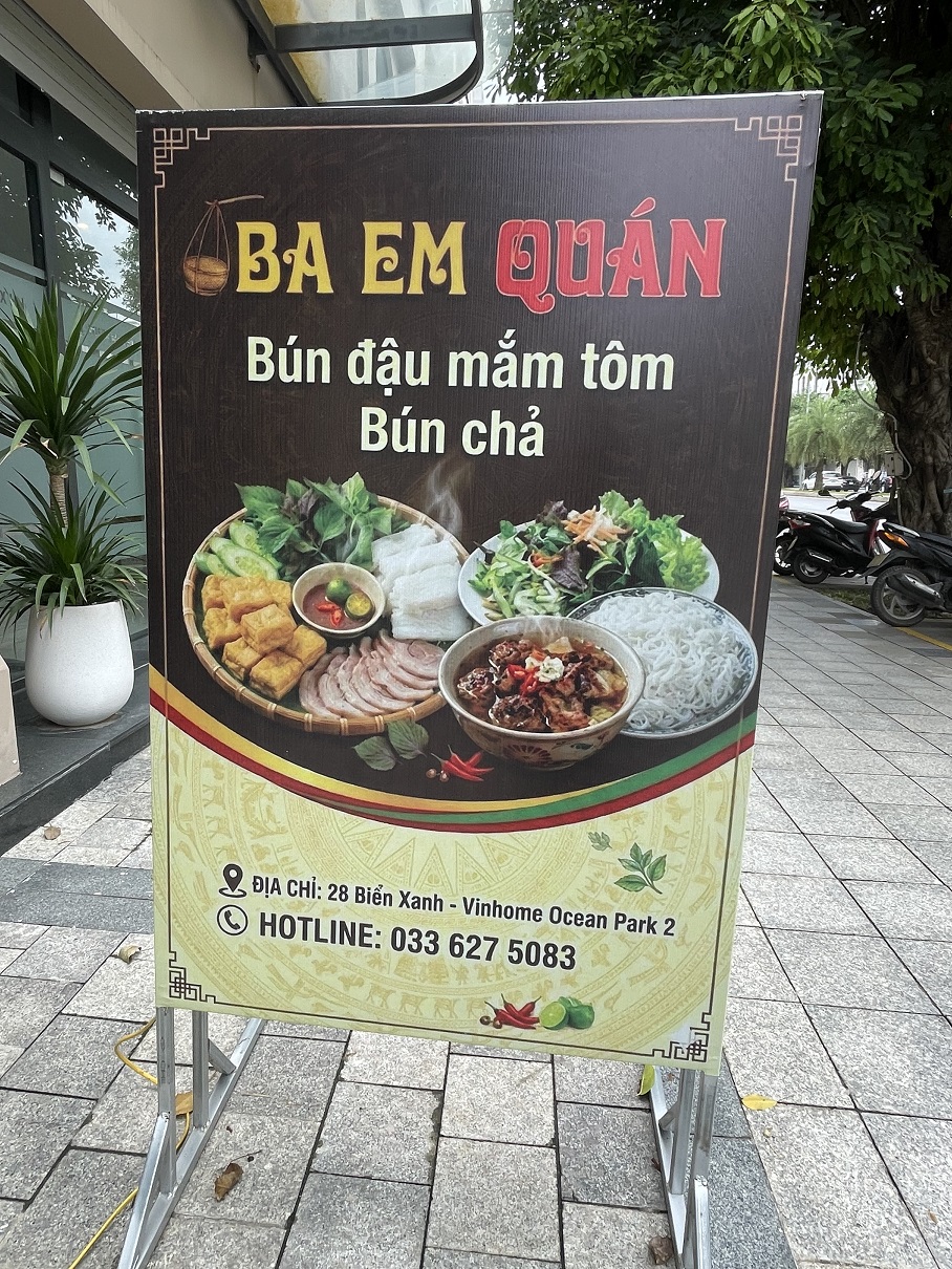 Bún đậu Ba em